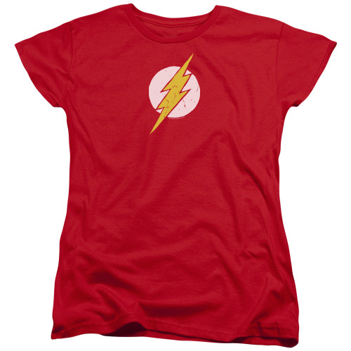 Image for Justice League of America Rough Flash Woman's T-Shirt