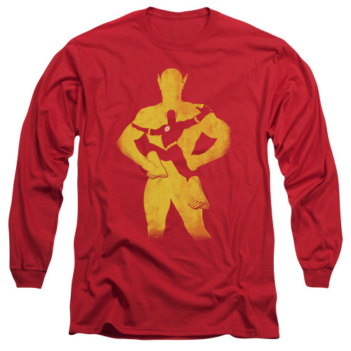 Image for Justice League of America Long Sleeve Shirt - Flash Knockout