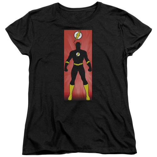 Image for Justice League of America Flash Block Woman's T-Shirt