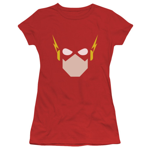 Image for Justice League of America Flash Head Girls Shirt