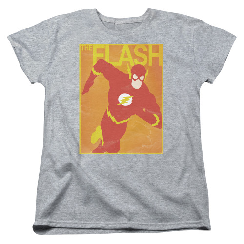 Image for Justice League of America Simple Flash Poster Woman's T-Shirt