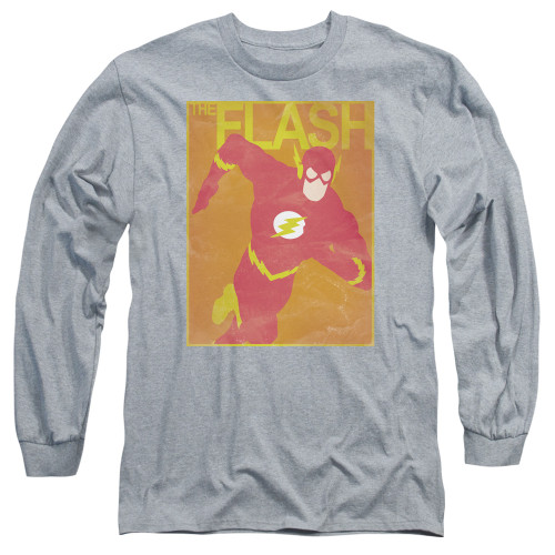 Image for Justice League of America Long Sleeve Shirt - Simple Flash Poster