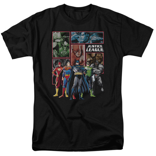 Image for Justice League of America New JLA Panels T-Shirt