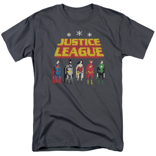 Image for Justice League of America Standing Below T-Shirt