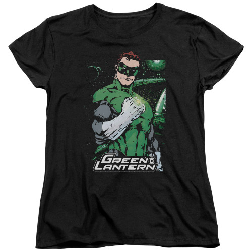 Image for Justice League of America Fist Flare Woman's T-Shirt