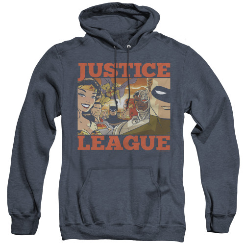Image for Justice League of America Heather Hoodie - New Dawn Group