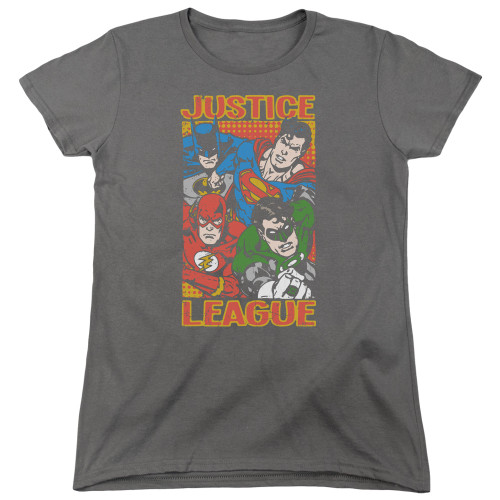 Image for Justice League of America Hero Mashup Woman's T-Shirt