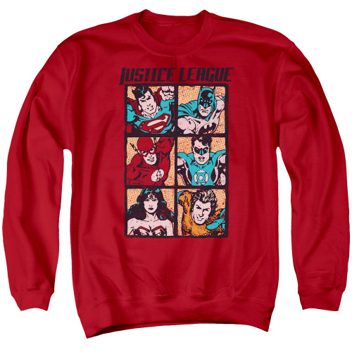 Image for Justice League of America Crewneck - Rough Panels