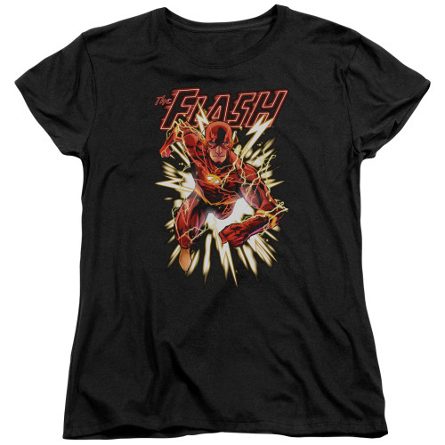 Image for Justice League of America Flash Glow Woman's T-Shirt