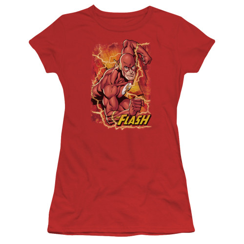 Image for Justice League of America Flash Lightning Girls Shirt