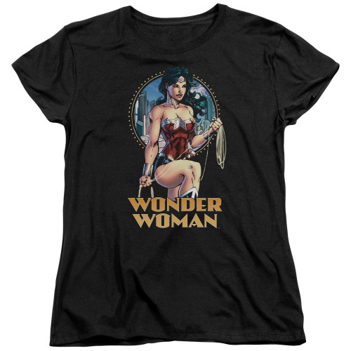 Image for Justice League of America City Warrior Woman's T-Shirt