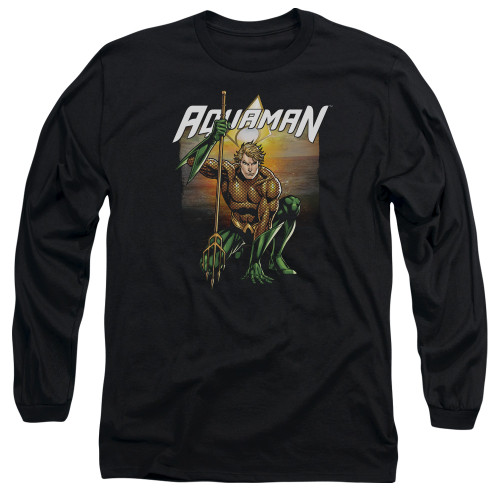 Image for Justice League of America Long Sleeve Shirt - Beach Sunset
