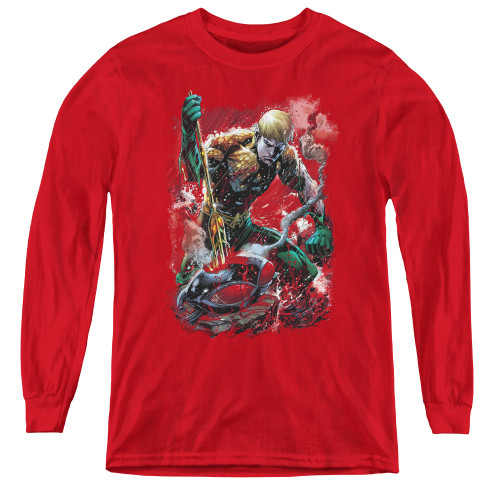 Image for Justice League of America FInished Youth Long Sleeve T-Shirt
