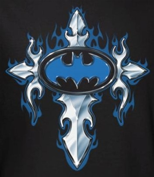 Batman T-Shirt - Gothic Steel Logo