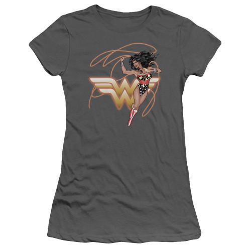 Image for Justice League of America Glowing Lasso Girls Shirt