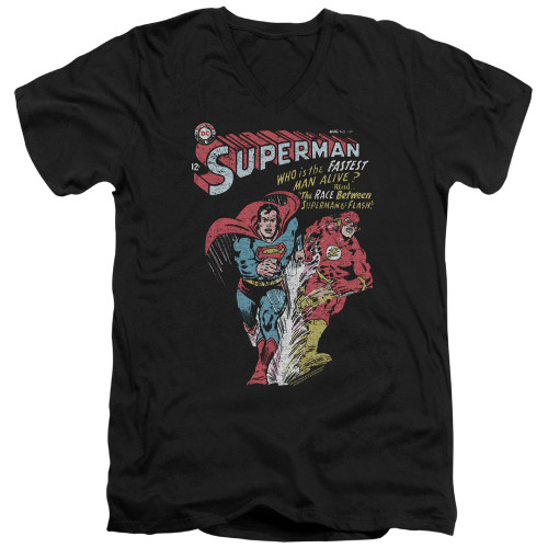 Image for Justice League of America V Neck T-Shirt - Fastest