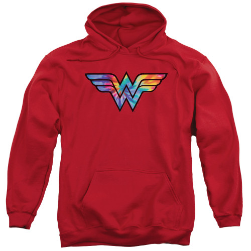 Image for Justice League of America Hoodie - Wonder Woman Tie Dye Logo