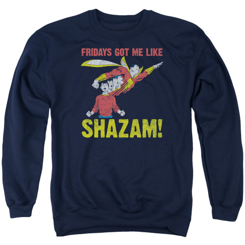 Image for Justice League of America Crewneck - Fridays Got Me Like