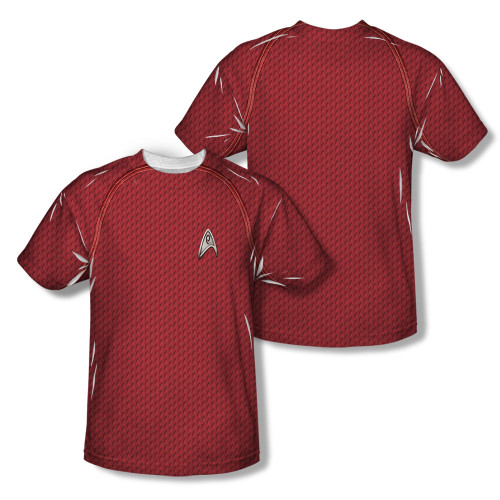 Image Closeup for Star Trek Sublimated T-Shirt - New Movie Engineering Uniform