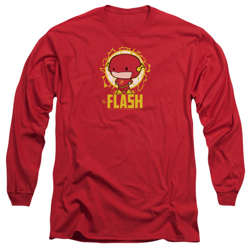 Image for Justice League of America Long Sleeve Shirt - Flash Chibi