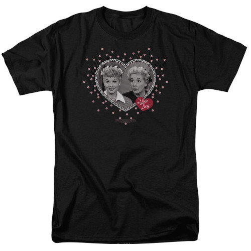 Image for I Love Lucy T-Shirt - Hearts and Dots