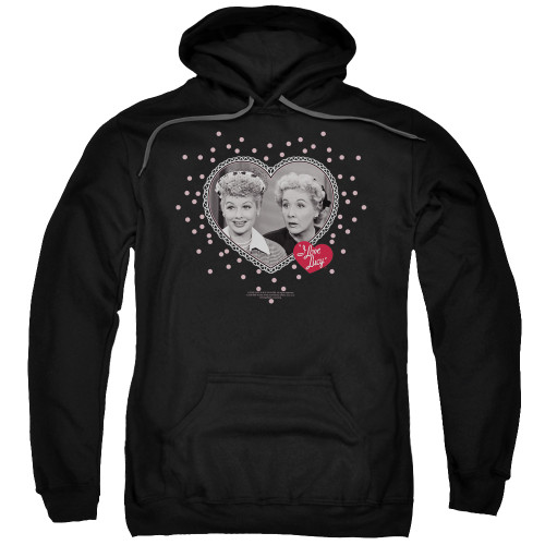 Image for I Love Lucy Hoodie - Hearts and Dots