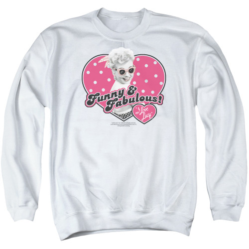 Image for I Love Lucy Crewneck - Funny and Fabulous