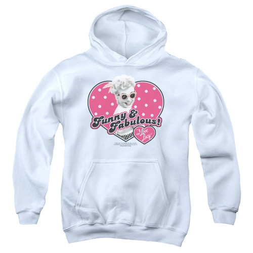 Image for I Love Lucy Youth Hoodie - Funny and Fabulous