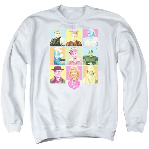 Image for I Love Lucy Crewneck - So Many Faces