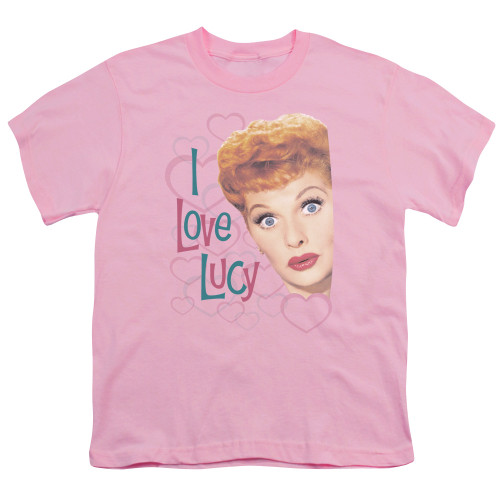 Image for I Love Lucy Youth T-Shirt - Hollywood Open Hearts