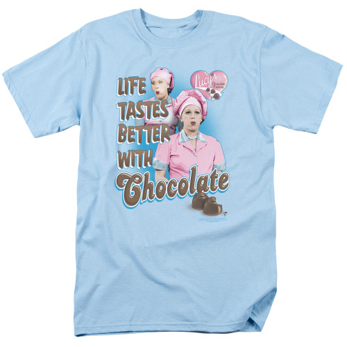 Image for I Love Lucy T-Shirt - Better With Chocolate