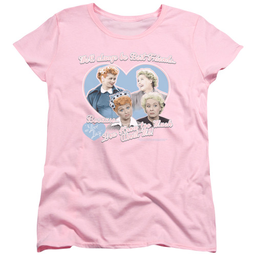 Image for I Love Lucy Woman's T-Shirt - Always Best Friends