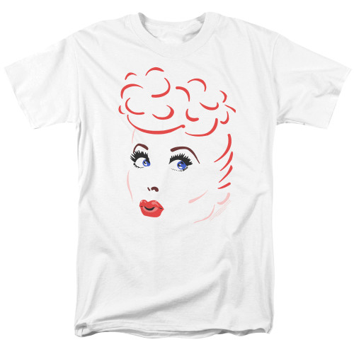 Image for I Love Lucy T-Shirt - Lines Face