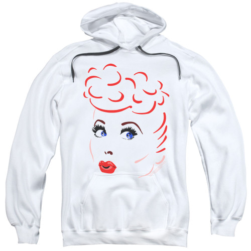 Image for I Love Lucy Hoodie - Lines Face