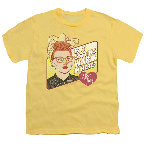 Image for I Love Lucy Youth T-Shirt - Warm in Here