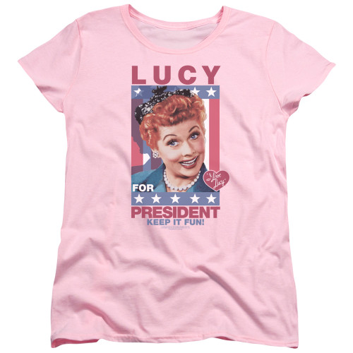 Image for I Love Lucy Woman's T-Shirt - For President