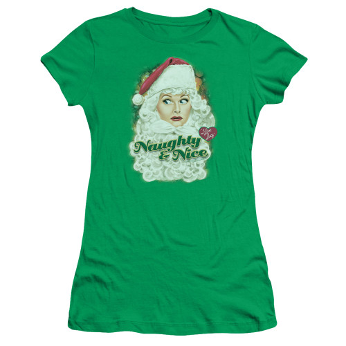 Image for I Love Lucy Girls T-Shirt - Santa