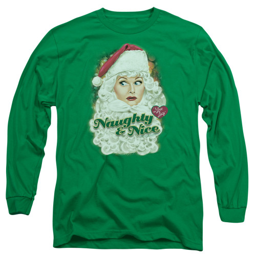 Image for I Love Lucy Long Sleeve T-Shirt - Santa