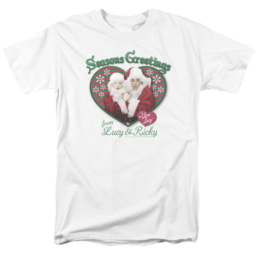 Image for I Love Lucy T-Shirt - Seasons Greetings