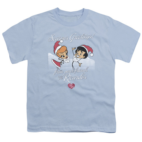 Image for I Love Lucy Youth T-Shirt - Animated Christmas