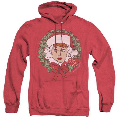 Image for I Love Lucy Heather Hoodie - Wreath