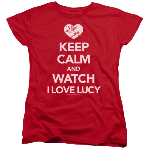 Image for I Love Lucy Woman's T-Shirt - Keep Calm and Watch