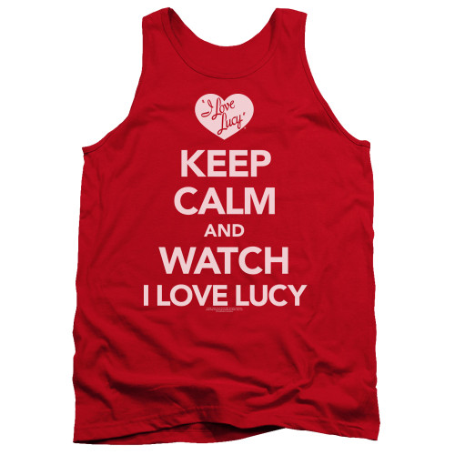 Image for I Love Lucy Tank Top - Keep Calm and Watch