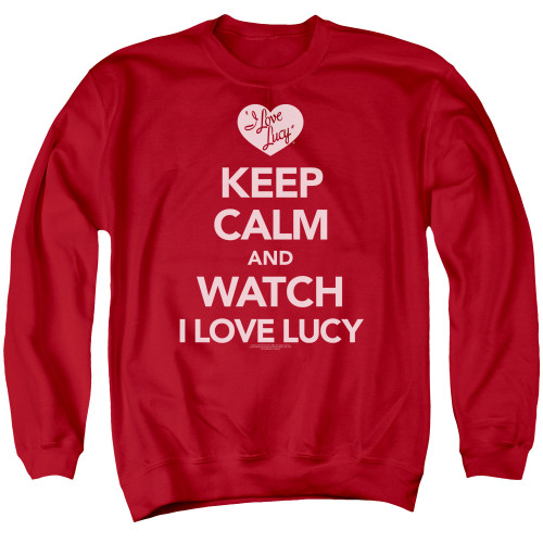 Image for I Love Lucy Crewneck - Keep Calm and Watch