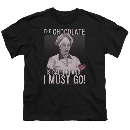 Image for I Love Lucy Youth T-Shirt - Chocolate Calling