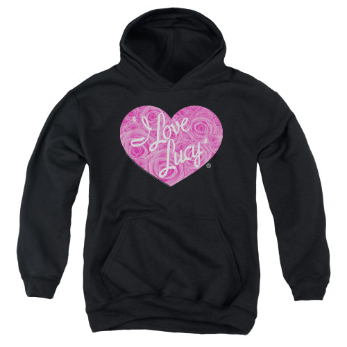 Image for I Love Lucy Youth Hoodie - Floral Logo