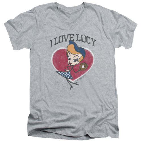 Image for I Love Lucy T-Shirt - V Neck - Baseball Diva