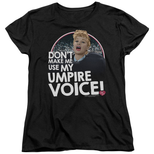 Image for I Love Lucy Woman's T-Shirt - Umpire