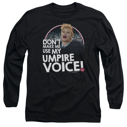 Image for I Love Lucy Long Sleeve T-Shirt - Umpire