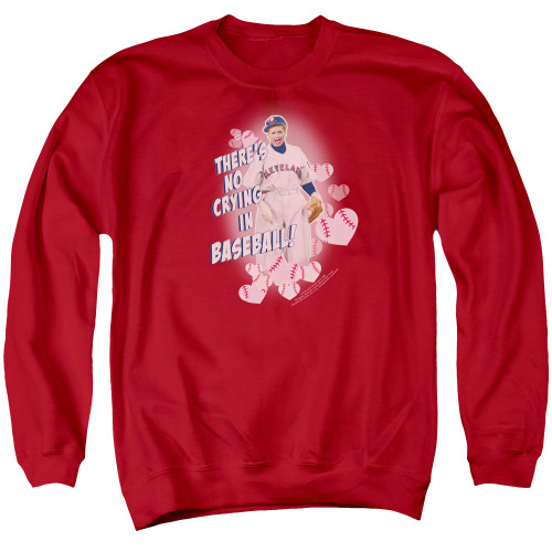 Image for I Love Lucy Crewneck - No Crying in Baseball